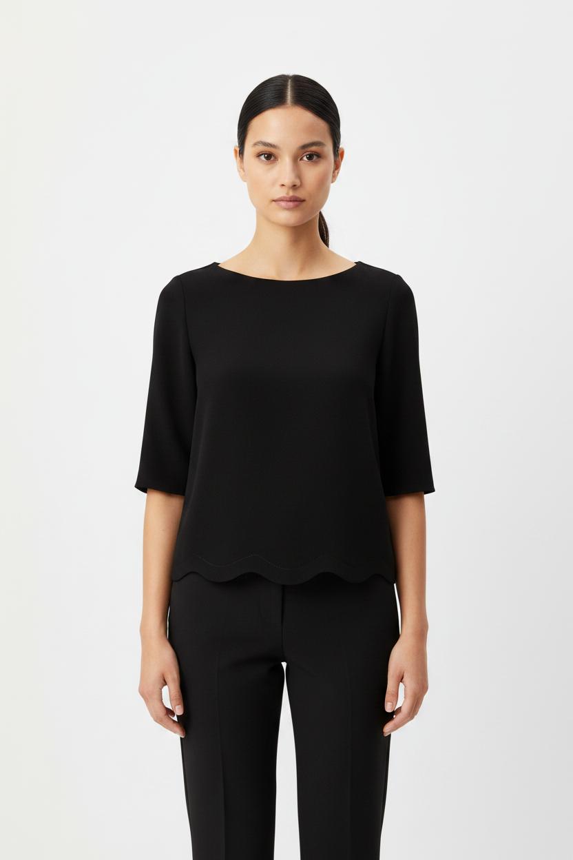 Blouse Noire - Taille S/36