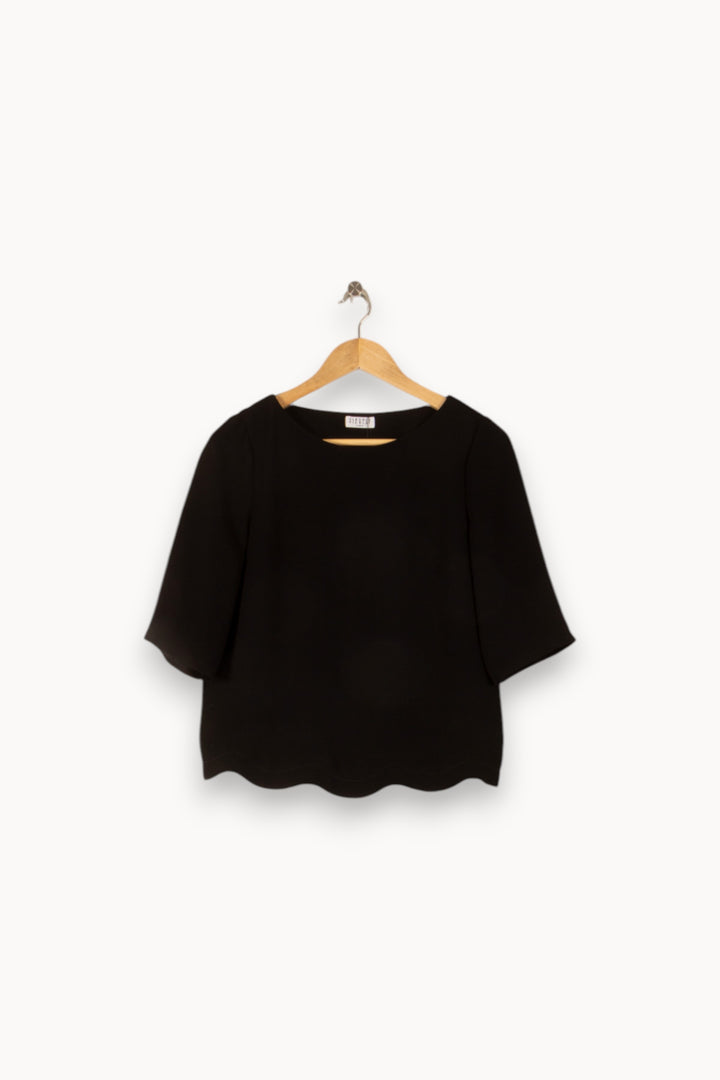 Blouse Noire - Taille S/36 de la marque Claudie Pierlot | PARAD38257 - Vendu par Paradigme - Image 2