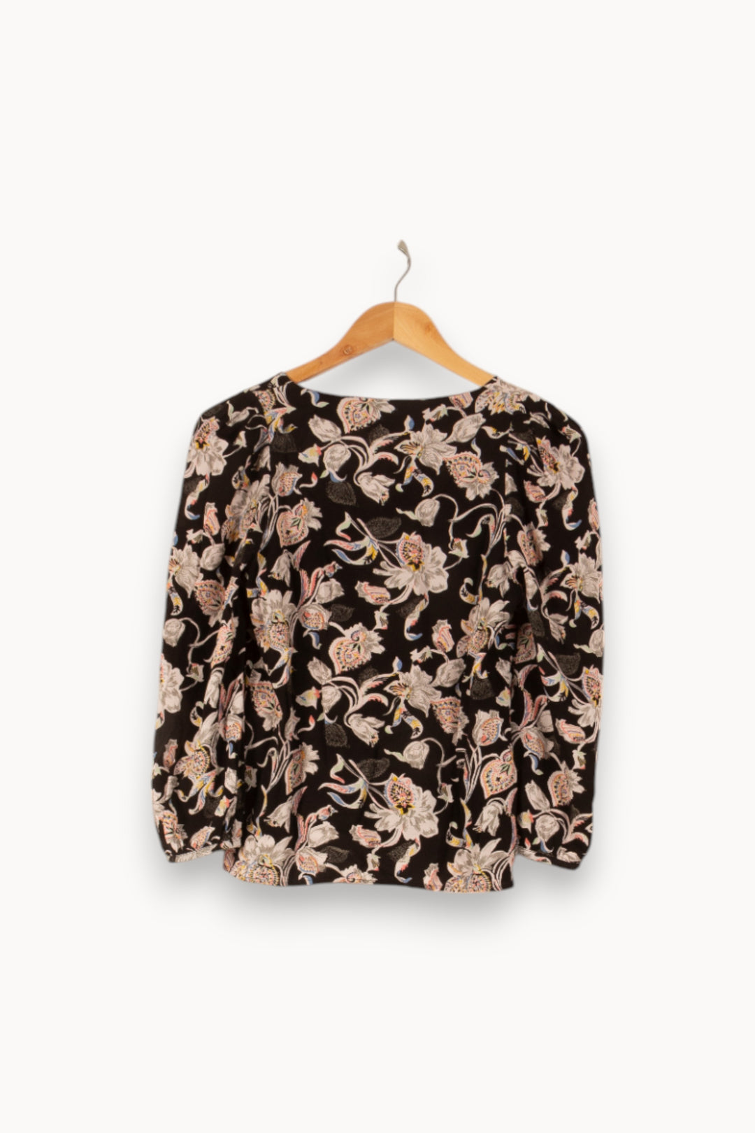 Blouse Noire et Beige - Taille S/36 de la marque Claudie Pierlot | PARAD38264 - Vendu par Paradigme - Image 4