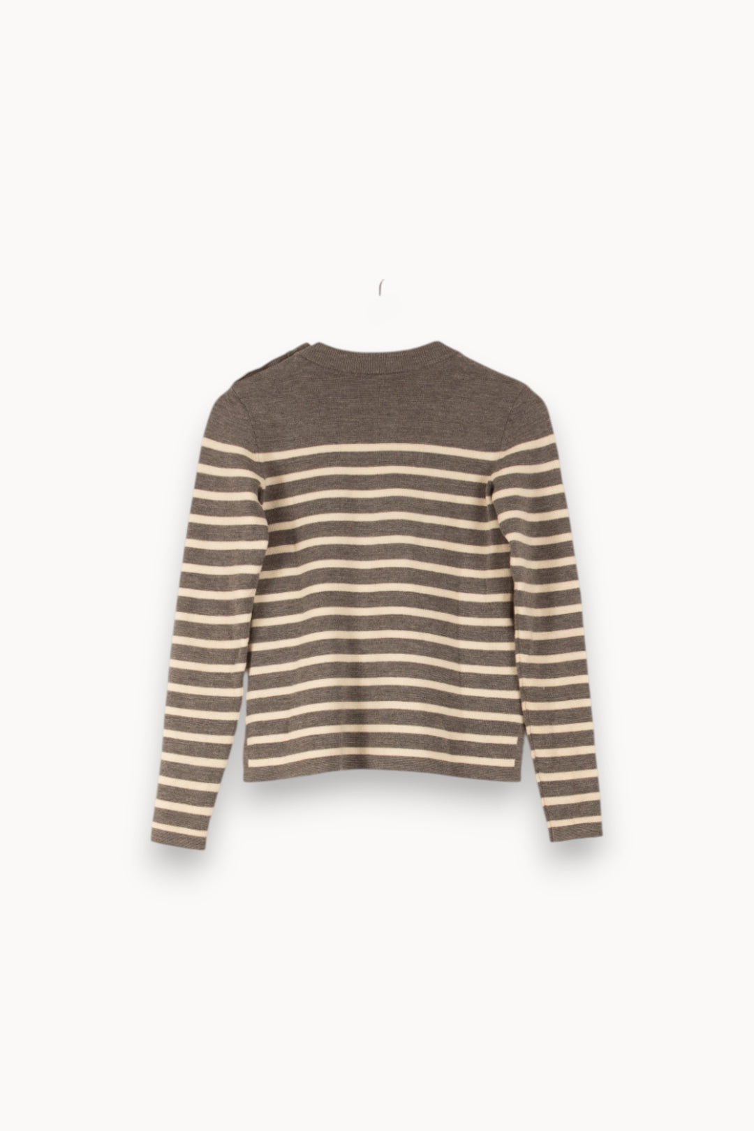 Pull Rayé Gris et Beige - Taille S/36 de la marque Comptoir des Cotonniers | PARAD38271 - Vendu par Paradigme - Image 4