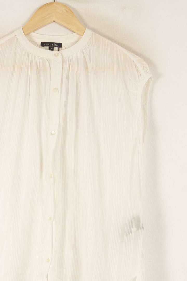 Blouse Blanche - Taille S/36 de la marque Soeur | PARAD38277 - Vendu par Paradigme - Image 3