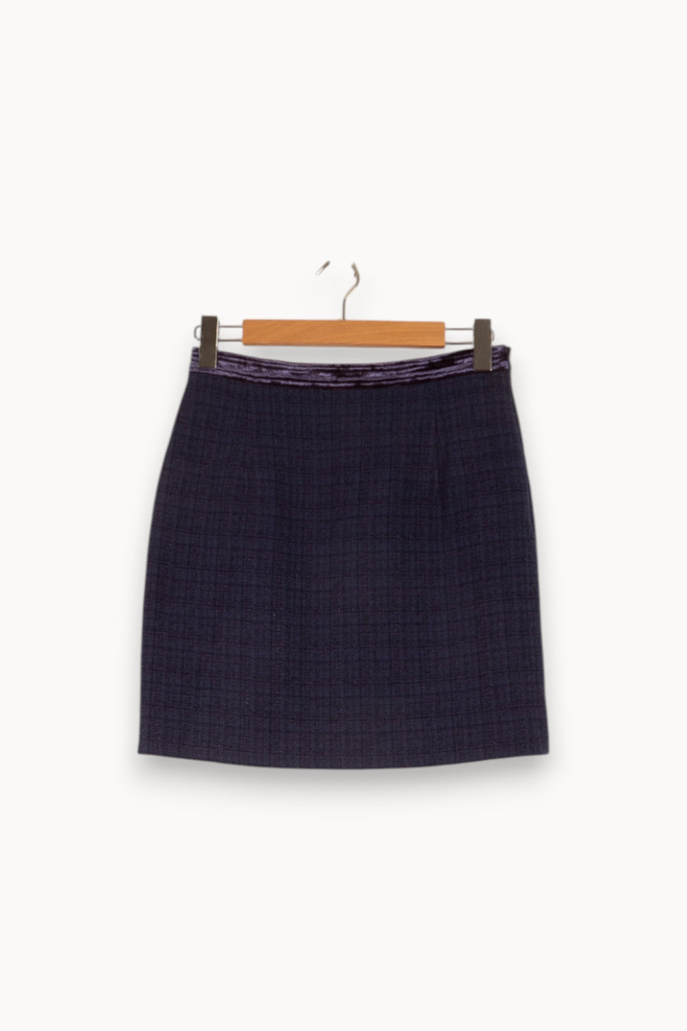 Jupe Droite Bleue - Taille L/40 de la marque Claudie Pierlot | PARAD38281 - Vendu par Paradigme - Image 2