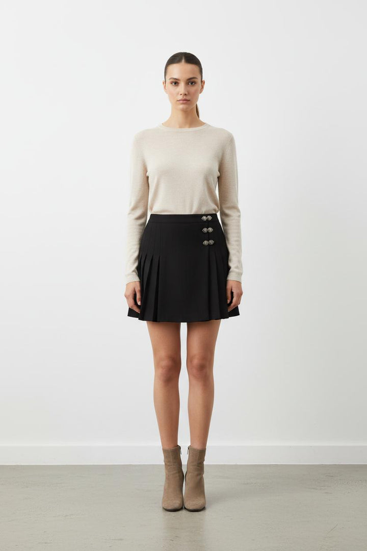 Jupe Plissée Noire - Taille L/40