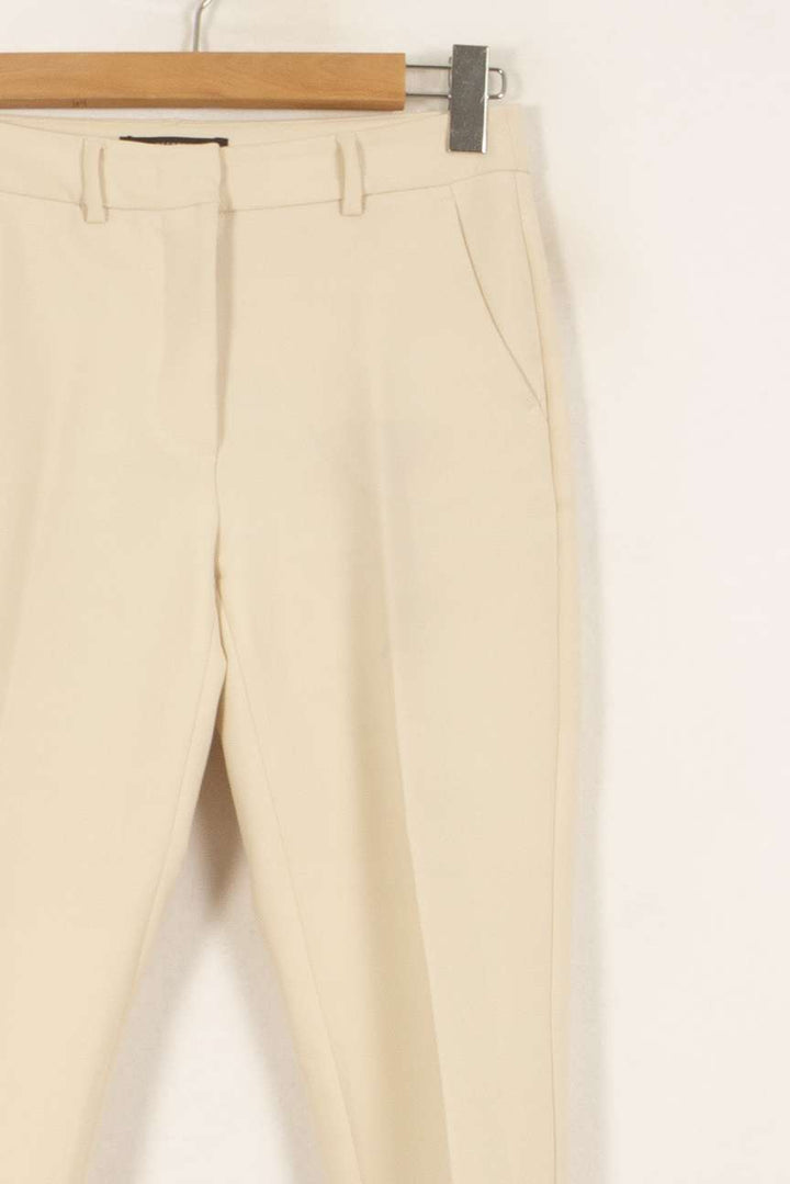 Pantalon Beige - Taille M/38 de la marque Max Mara | PARAD38284 - Vendu par Paradigme - Image 3