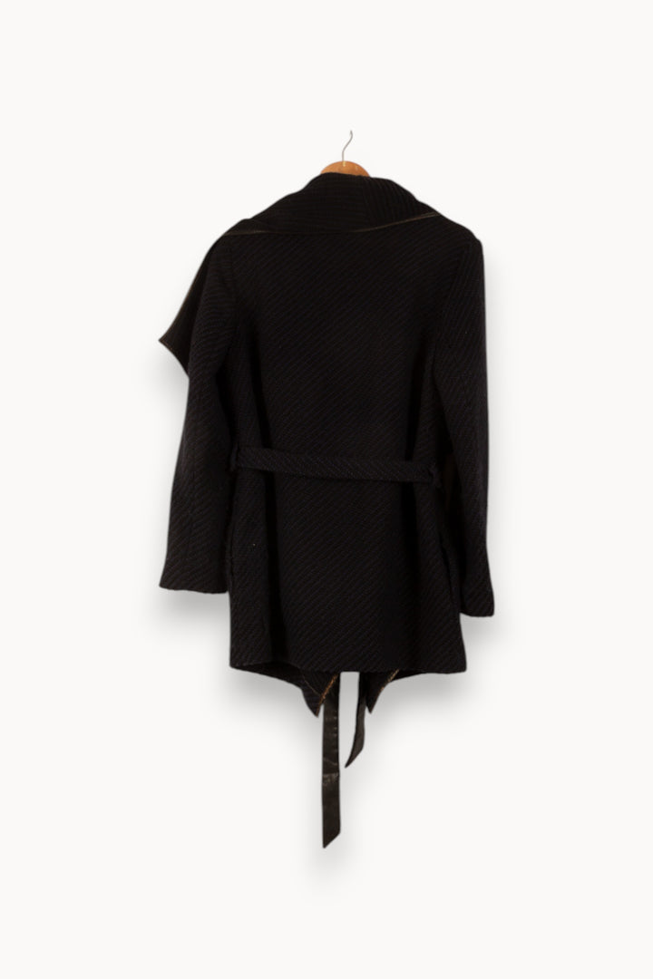 Manteau Noir - Taille M/38 de la marque ZAPA | PARAD38289 - Vendu par Paradigme - Image 4