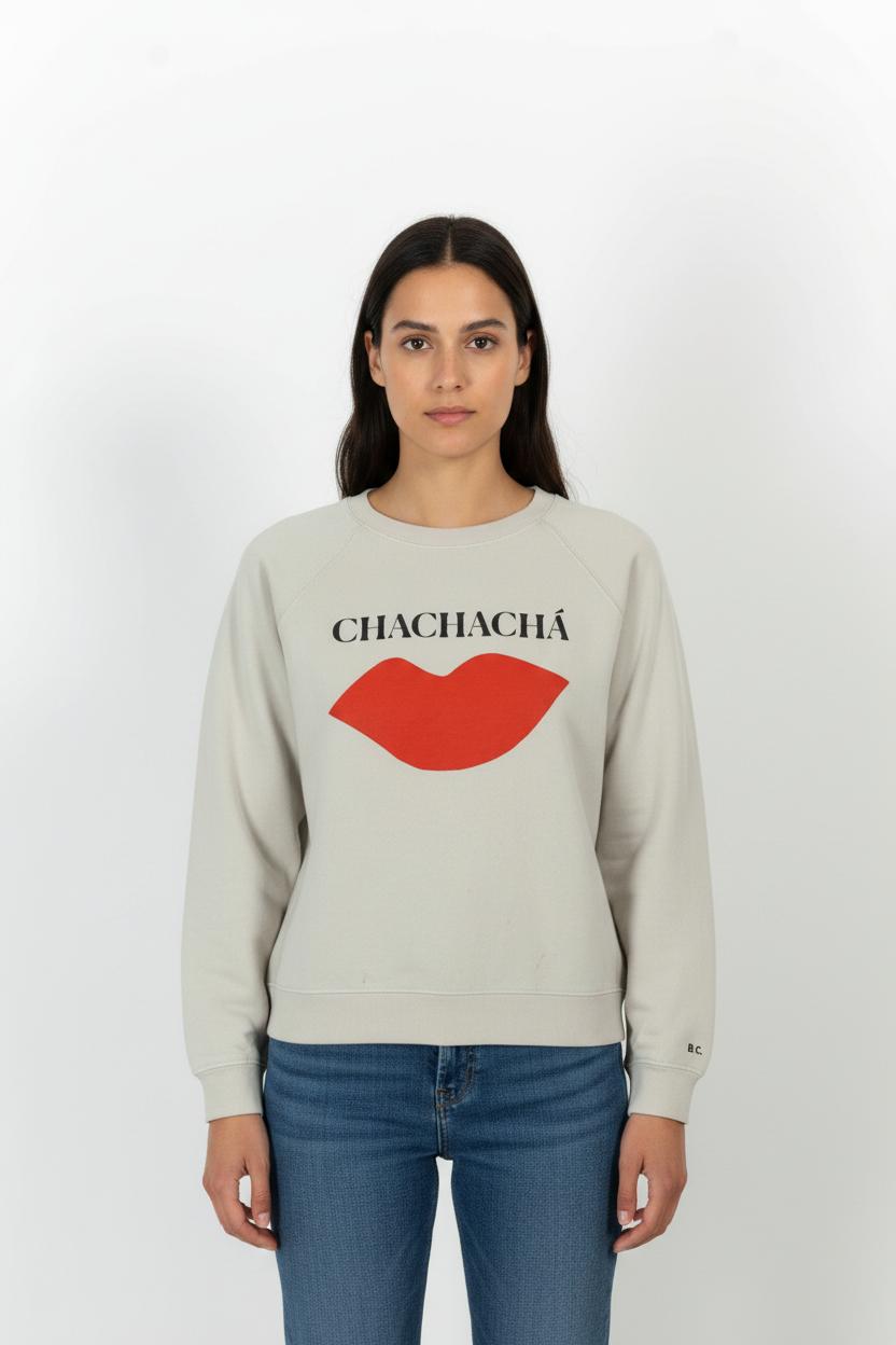 Sweat-shirt Beige et Rouge - Taille S/36 de la marque Sézane | PARAD38290 - Vendu par Paradigme - Image 1