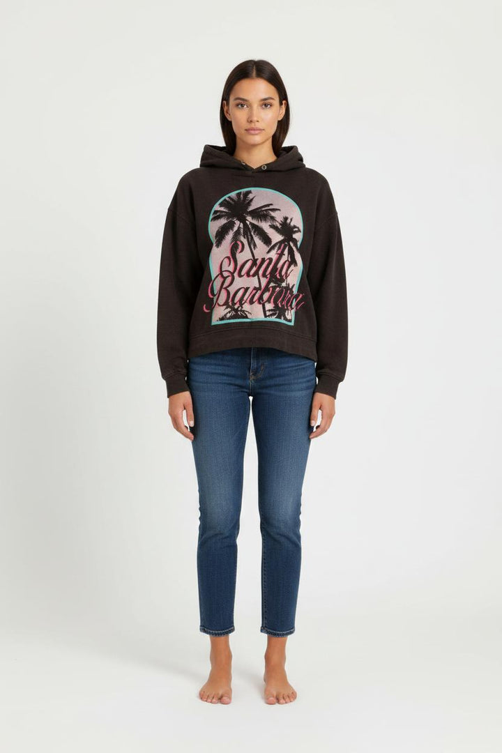 Sweat à Capuche Noir - Taille M/38
