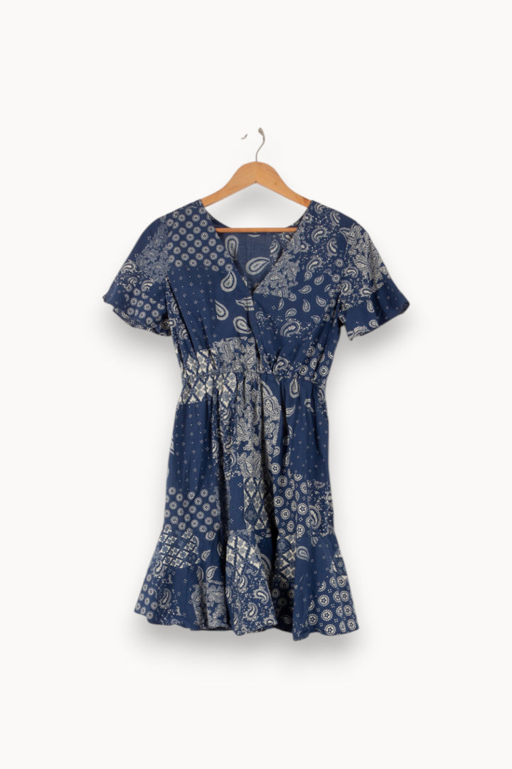 Robe Courte Bleue - Taille S/36 de la marque Grace & Mila | PARAD38294 - Vendu par Paradigme - Image 4