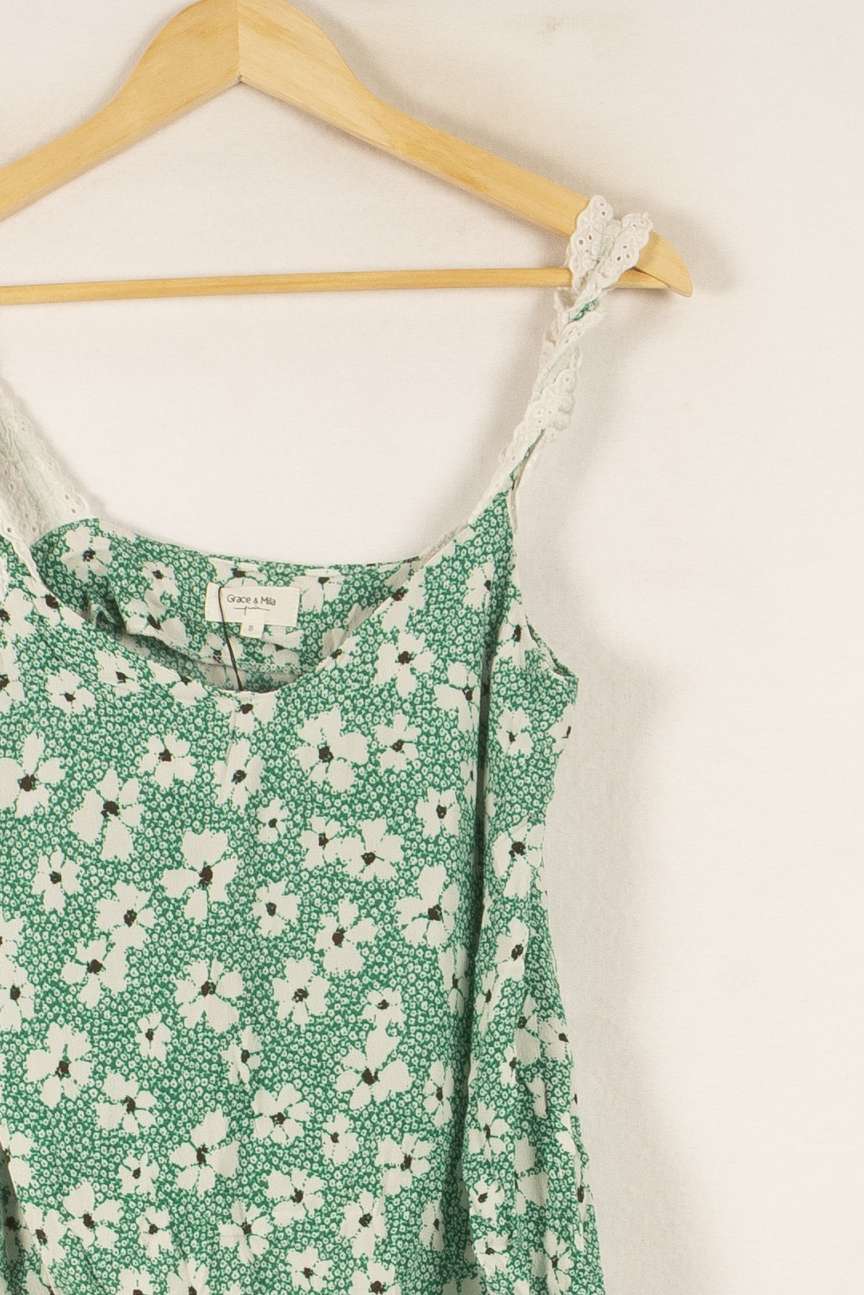 Débardeur Vert et Blanc - Taille S/36 de la marque Grace & Mila | PARAD38295 - Vendu par Paradigme - Image 3