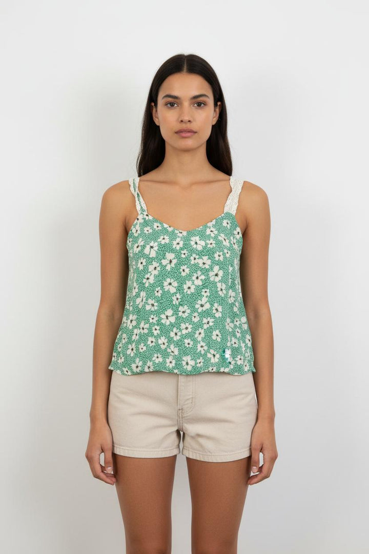 Débardeur Vert et Blanc - Taille S/36