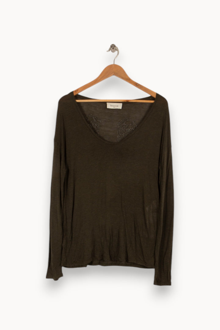 Pull vert - Taille M/38 de la marque Bérénice | PARAD38332 - Vendu par Paradigme - Image 1