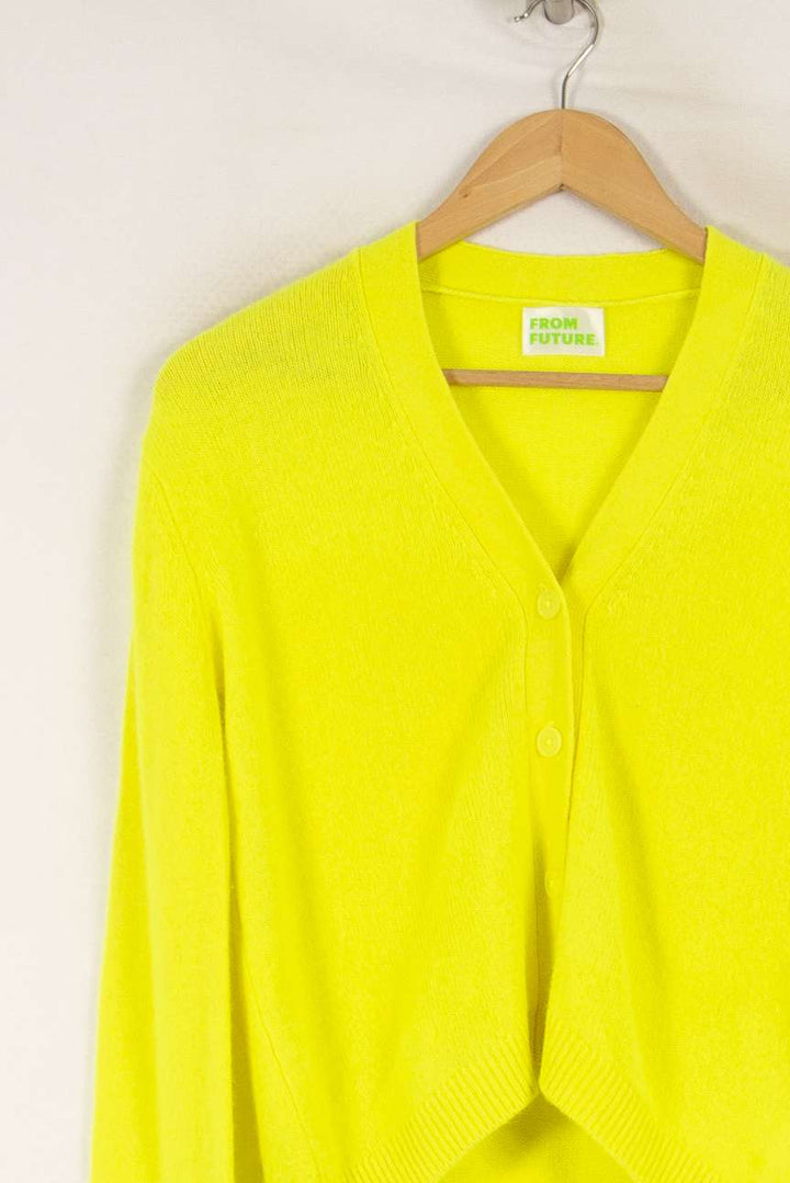 Cardigan jaune - Taille XS/34 de la marque From Future | PARAD38369 - Vendu par Paradigme - Image 2