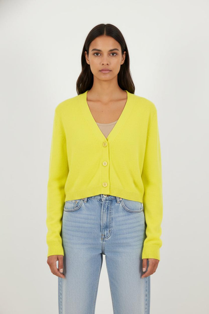 Cardigan jaune - Taille XS/34