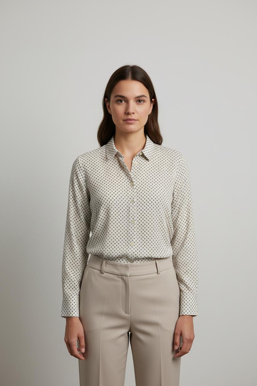 Chemise blanche à motif - Taille S/36