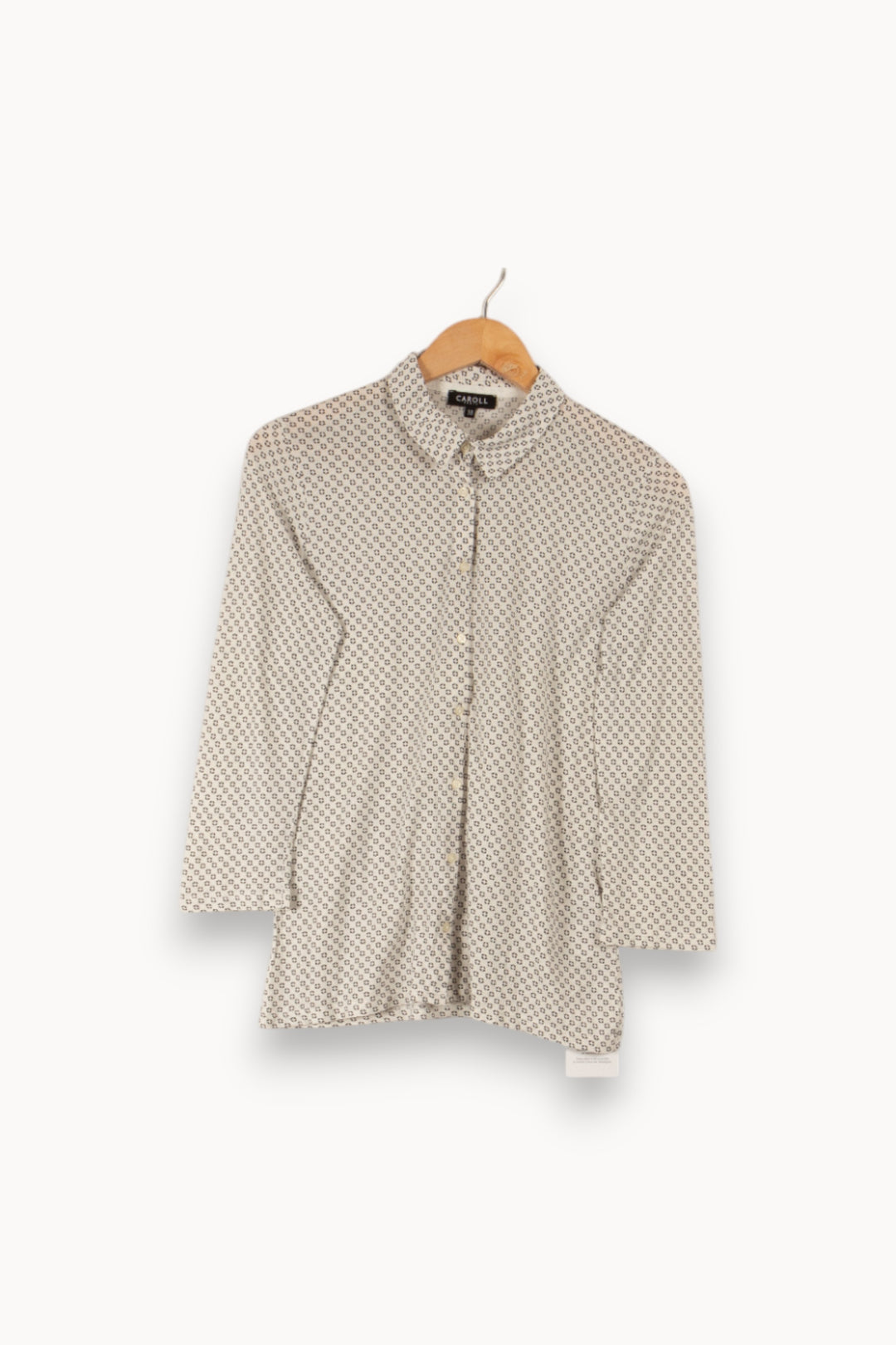 T-shirt blanc à motif - Taille S/36 de la marque Caroll | PARAD38373 - Vendu par Paradigme - Image 1
