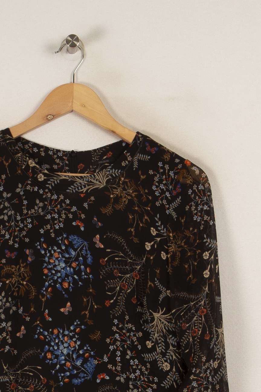 Robe noire à motifs - Taille M/38 de la marque IKKS | PARAD38409 - Vendu par Paradigme - Image 2