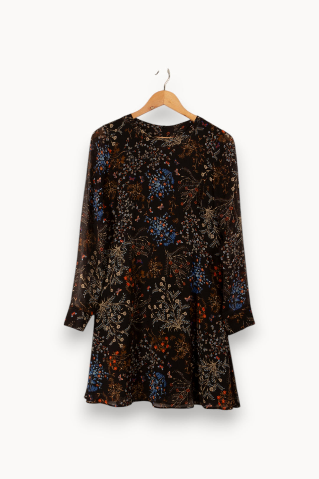 Robe noire à motifs - Taille M/38 de la marque IKKS | PARAD38409 - Vendu par Paradigme - Image 1