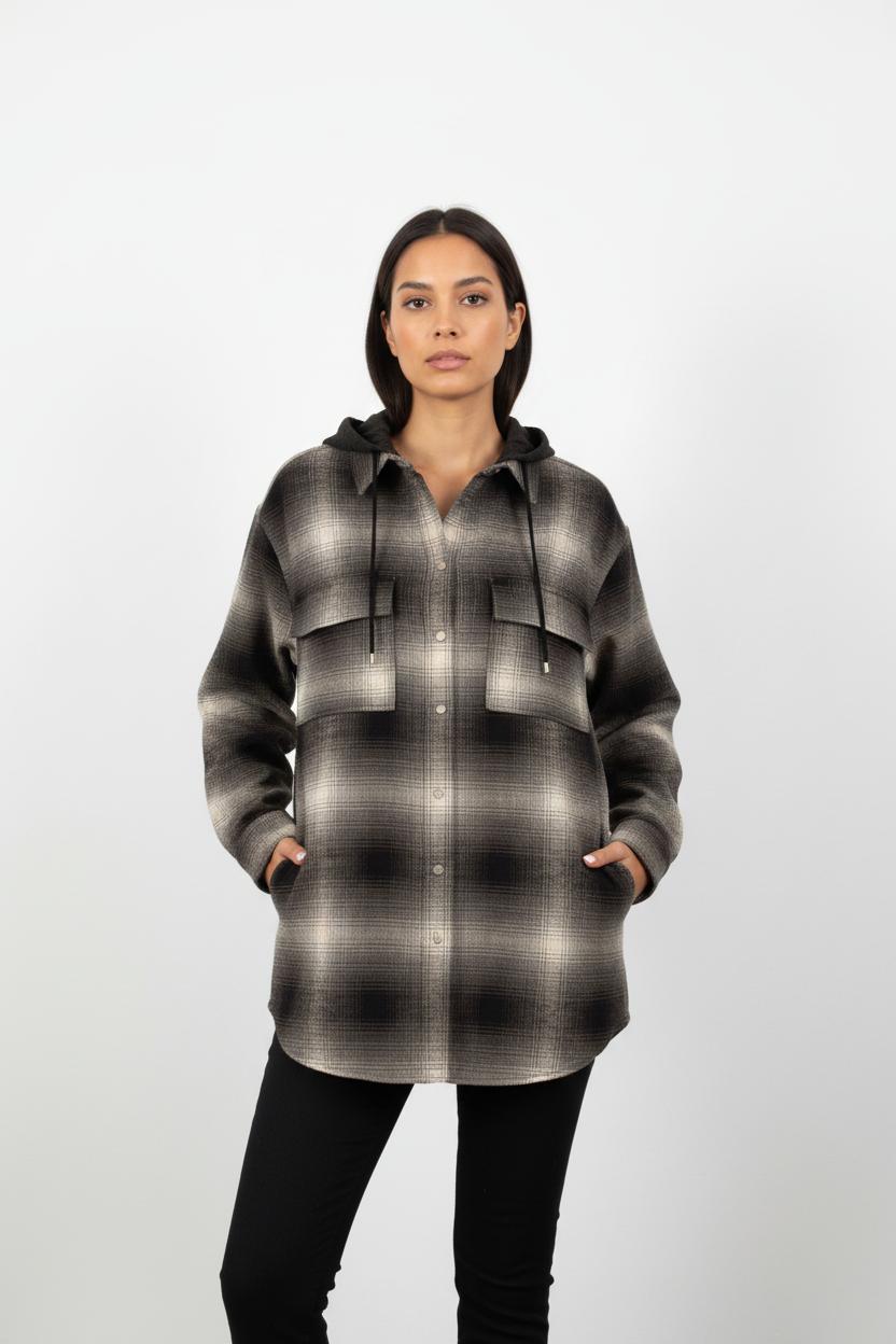 Veste à carreaux gris - Taille M/38