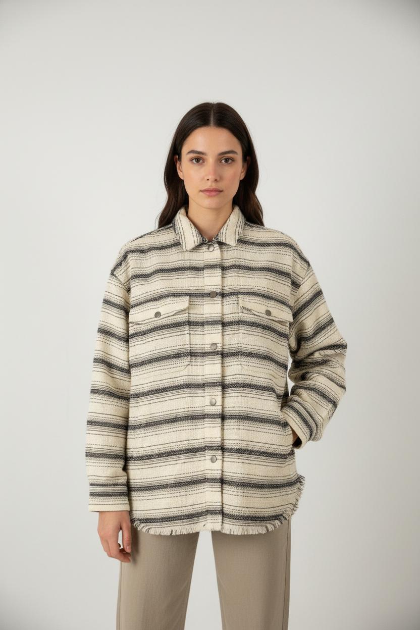 Veste beige et bleue - Taille M/38
