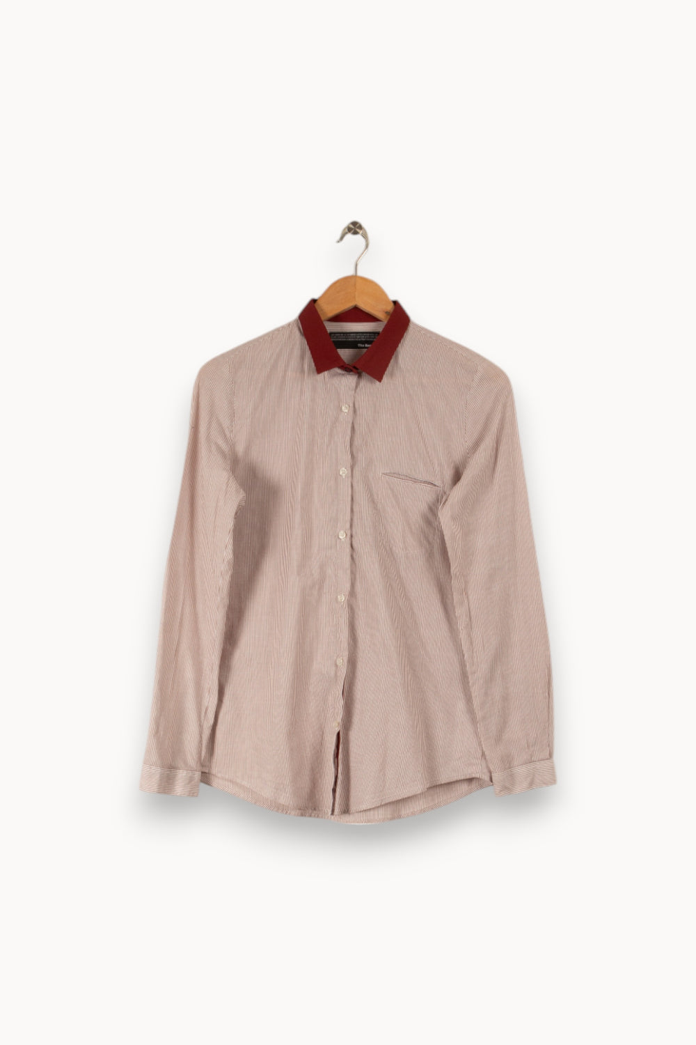 Chemise bordeaux rayée - Taille L/40 de la marque The Kooples | PARAD38426 - Vendu par Paradigme - Image 1