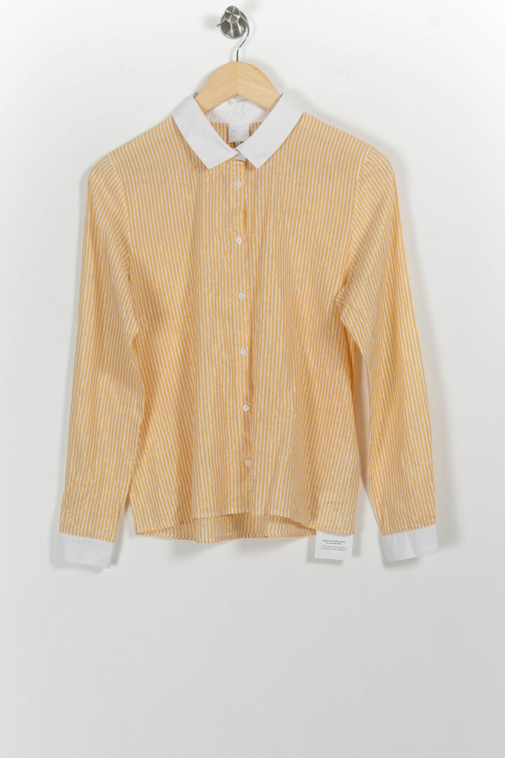 Chemise jaune rayée - Taille M/38 de la marque Karl Marc John | PARAD38432 - Vendu par Paradigme - Image 2