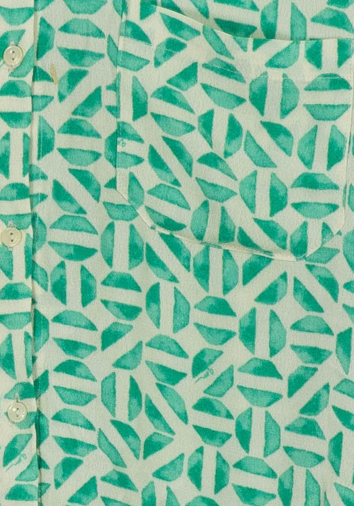 Chemise verte à motifs - Taille S/36 de la marque Grace & Mila | PARAD38441 - Vendu par Paradigme - Image 3
