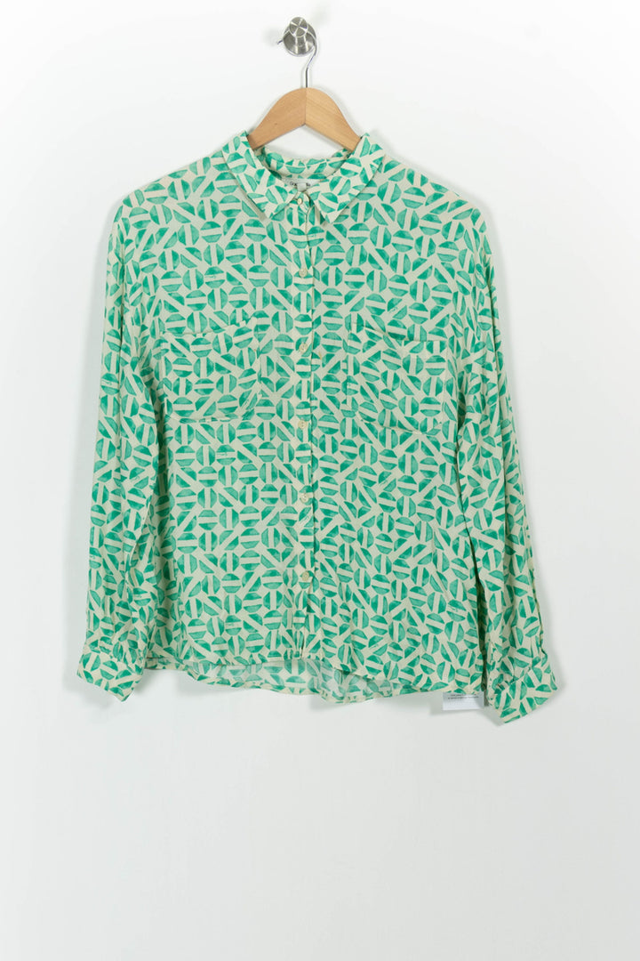 Chemise verte à motifs - Taille S/36 de la marque Grace & Mila | PARAD38441 - Vendu par Paradigme - Image 2