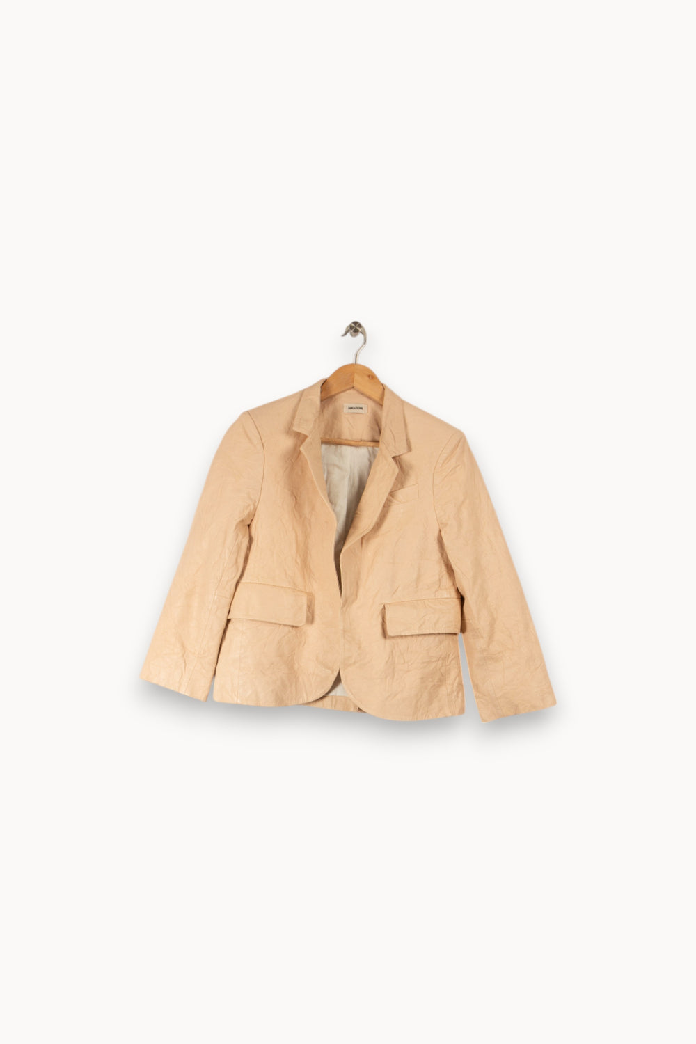 Veste en cuir rose - Taille S/36 de la marque Zadig&Voltaire | PARAD38451 - Vendu par Paradigme - Image 1