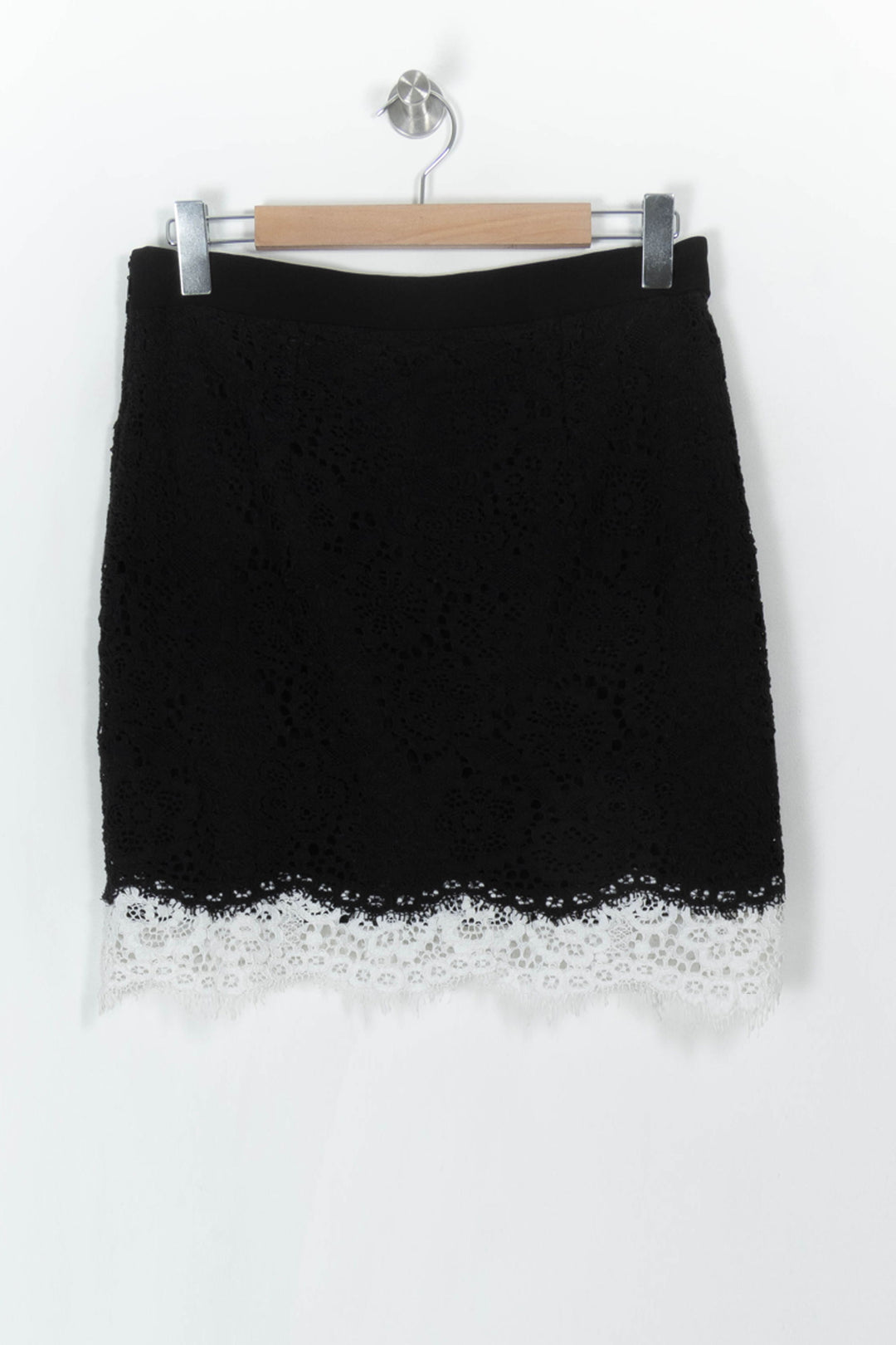 Jupe noir et blanc - Taille M/38 de la marque Claudie Pierlot | PARAD38472 - Vendu par Paradigme - Image 5