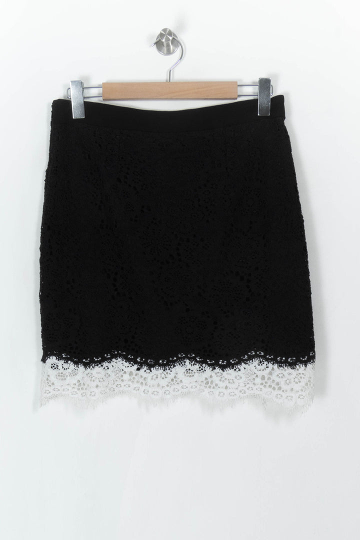 Jupe noir et blanc - Taille M/38 de la marque Claudie Pierlot | PARAD38472 - Vendu par Paradigme - Image 5
