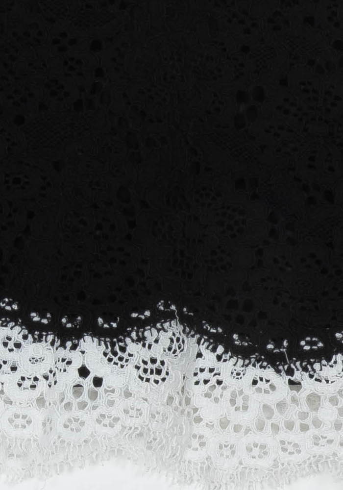 Jupe noir et blanc - Taille M/38 de la marque Claudie Pierlot | PARAD38472 - Vendu par Paradigme - Image 3