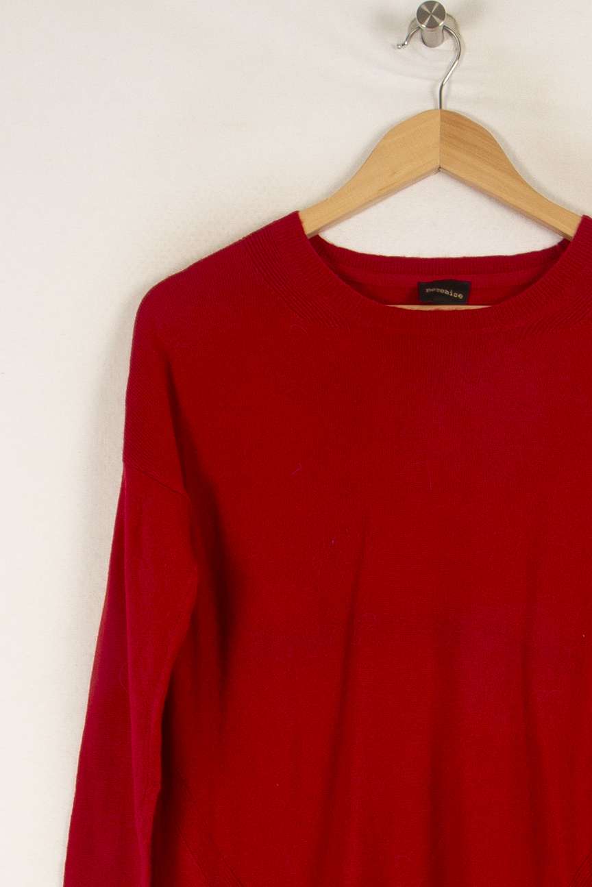 Pull Rouge - Taille S/36 de la marque Bérénice | PARAD38537 - Vendu par Paradigme - Image 2