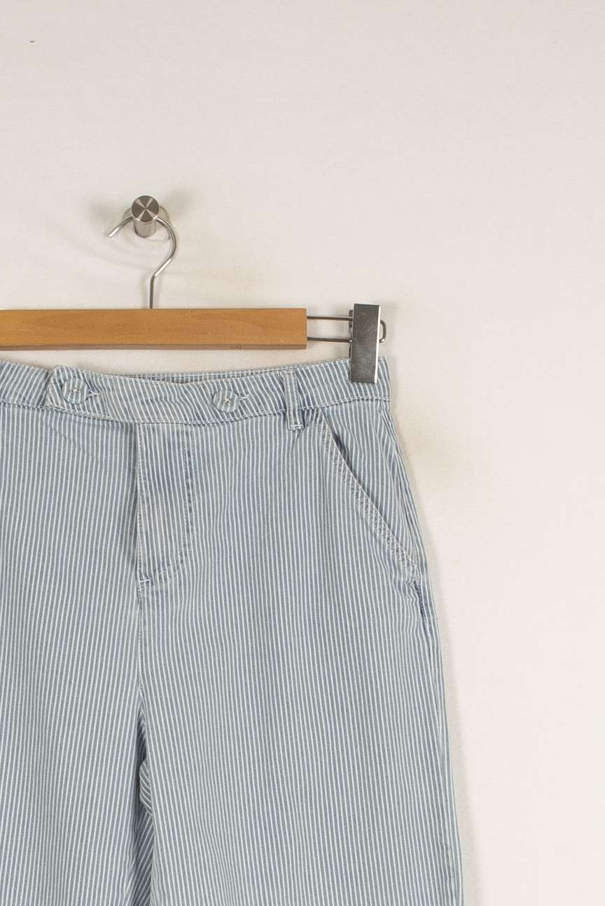 Pantalon bleu et blanc rayé - Taille S/36 de la marque I.Code | PARAD38606 - Vendu par Paradigme - Image 2