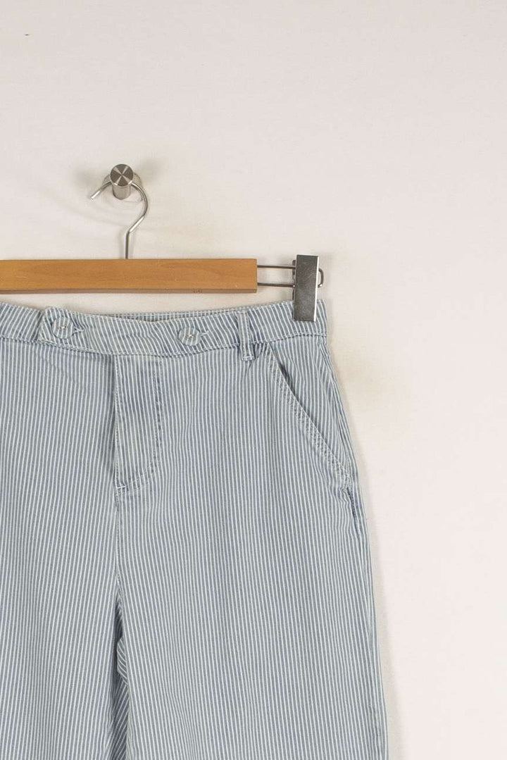 Pantalon bleu et blanc rayé - Taille S/36 de la marque I.Code | PARAD38606 - Vendu par Paradigme - Image 2