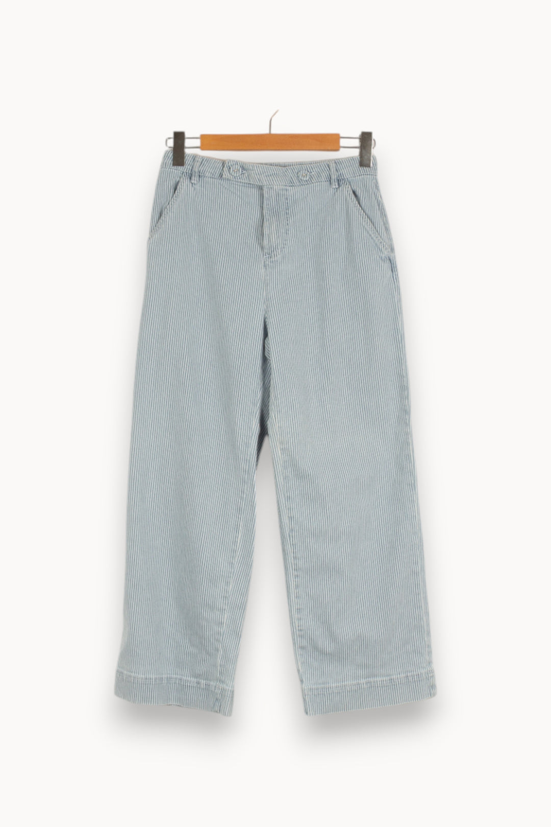 Pantalon bleu et blanc rayé - Taille S/36 de la marque I.Code | PARAD38606 - Vendu par Paradigme - Image 1