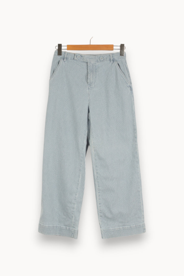 Pantalon bleu et blanc rayé - Taille S/36 de la marque I.Code | PARAD38606 - Vendu par Paradigme - Image 1