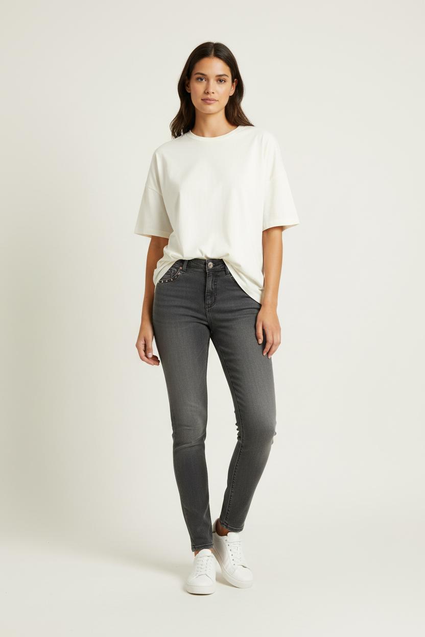Jean Gris - Taille S/36 de la marque IKKS | PARAD38642 - Vendu par Paradigme - Image 1