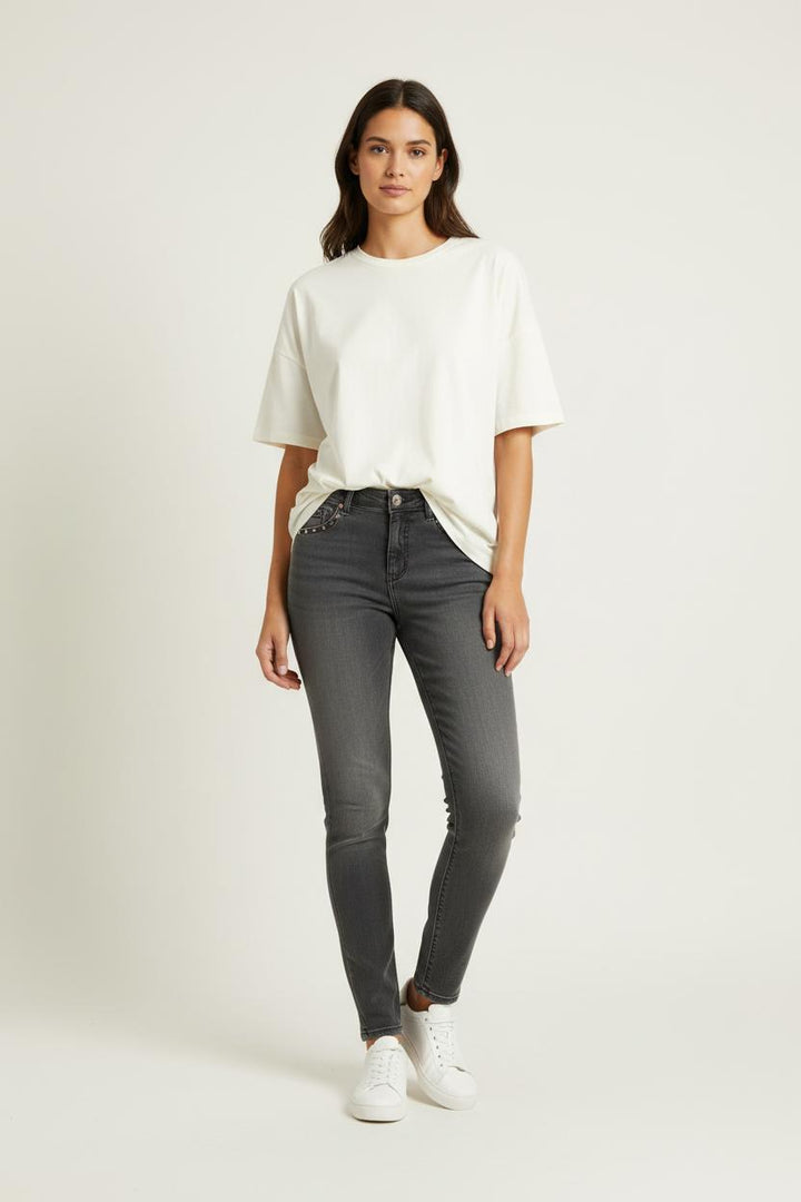Jean Gris - Taille S/36 de la marque IKKS | PARAD38642 - Vendu par Paradigme - Image 1