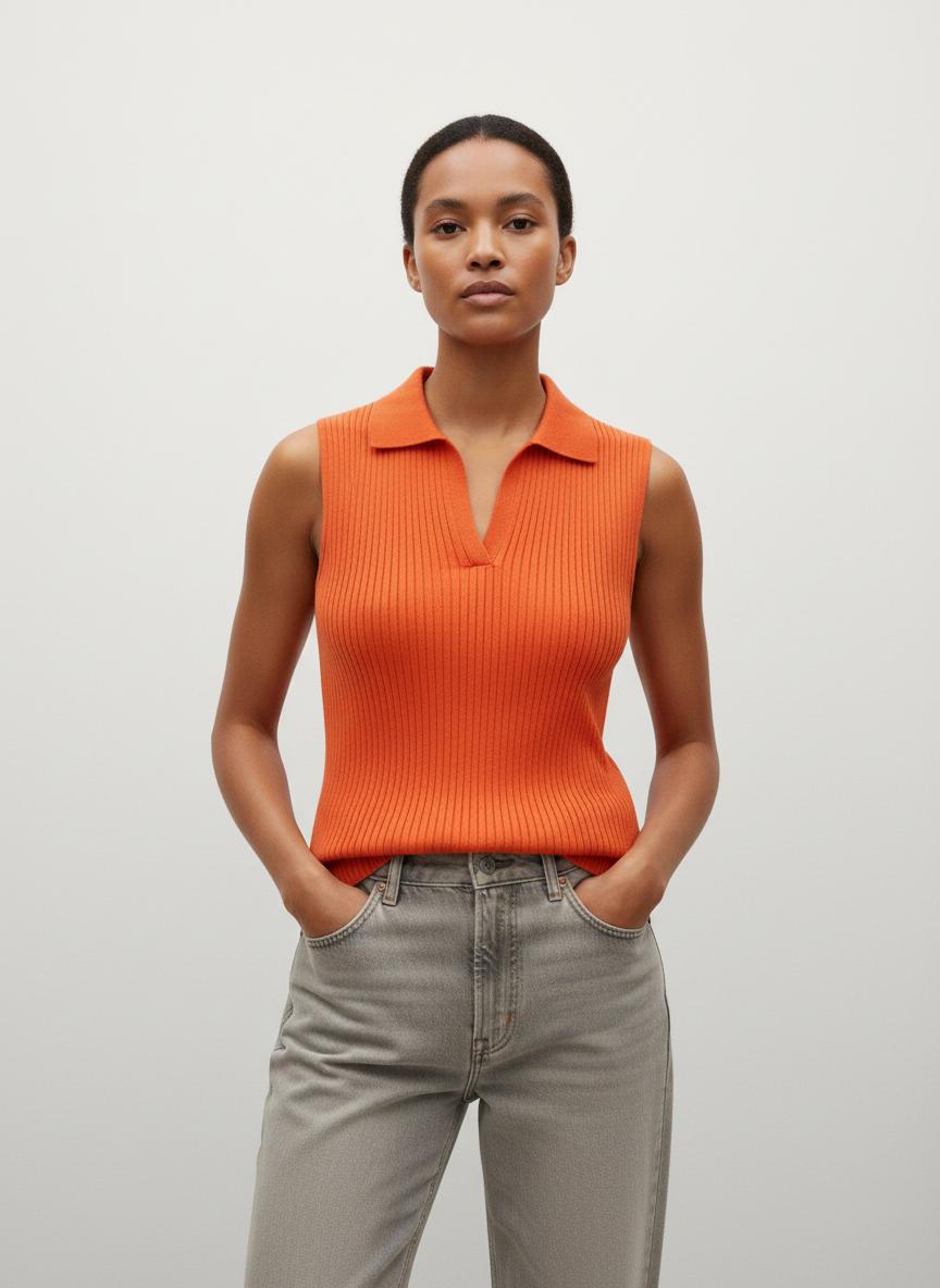 Top Orange - Taille S/36