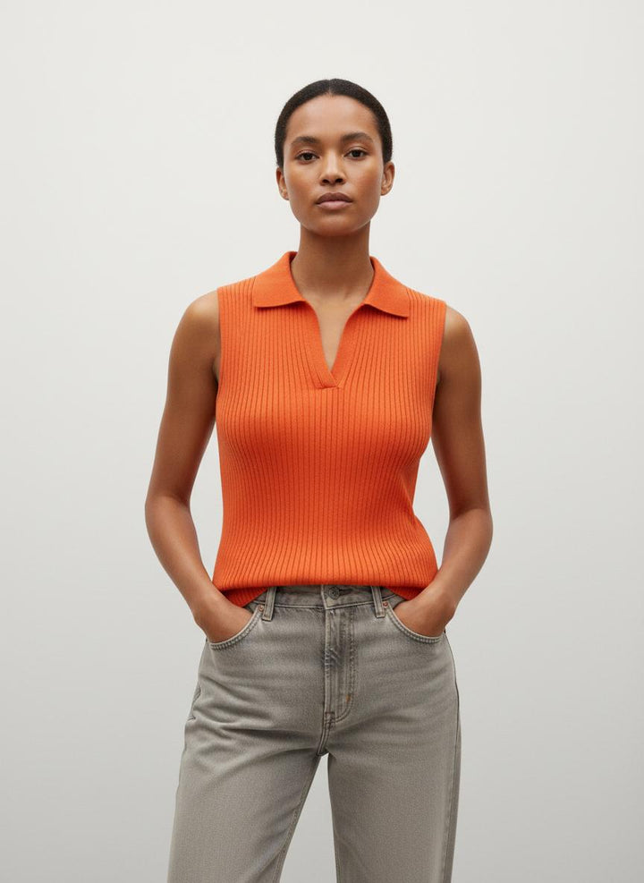 Top Orange - Taille S/36