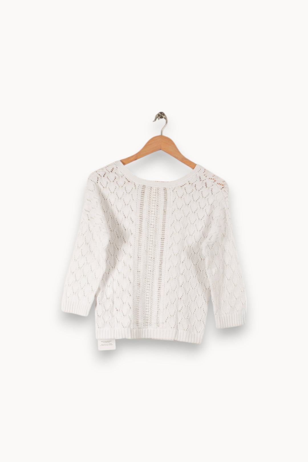 Pull blanc - Taille XS/34 de la marque I.Code | PARAD38734 - Vendu par Paradigme - Image 3