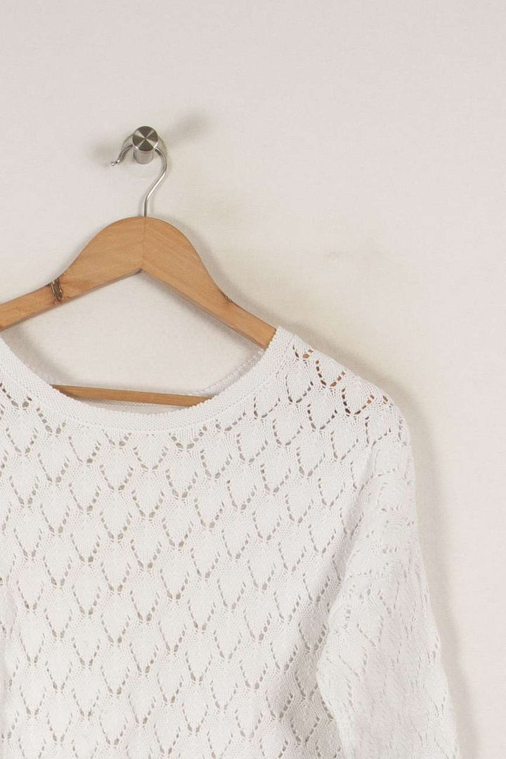 Pull blanc - Taille XS/34 de la marque I.Code | PARAD38734 - Vendu par Paradigme - Image 2
