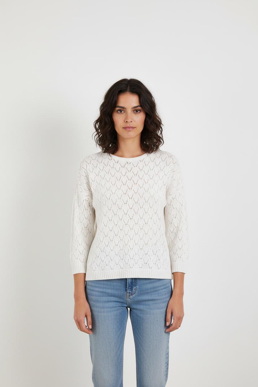 Pull blanc - Taille XS/34