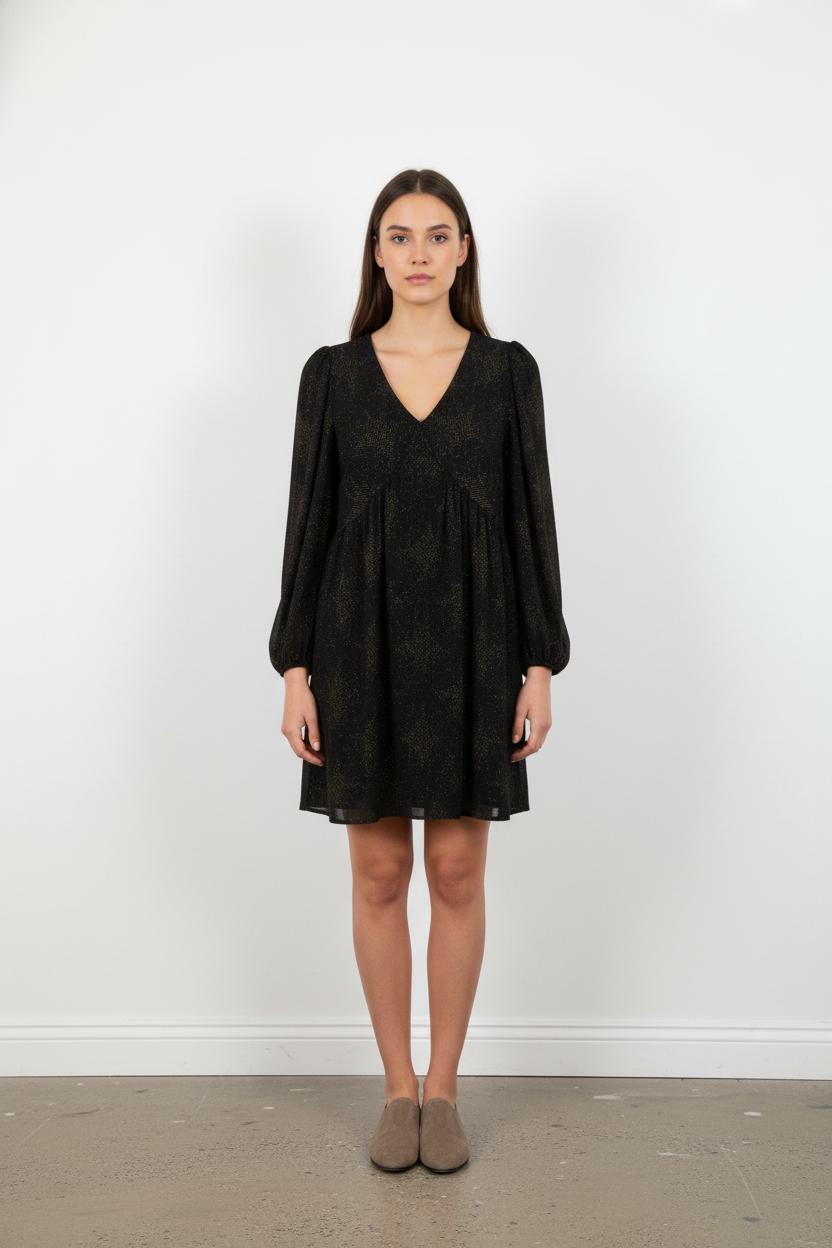 Robe noire à motifs - Taille S/36