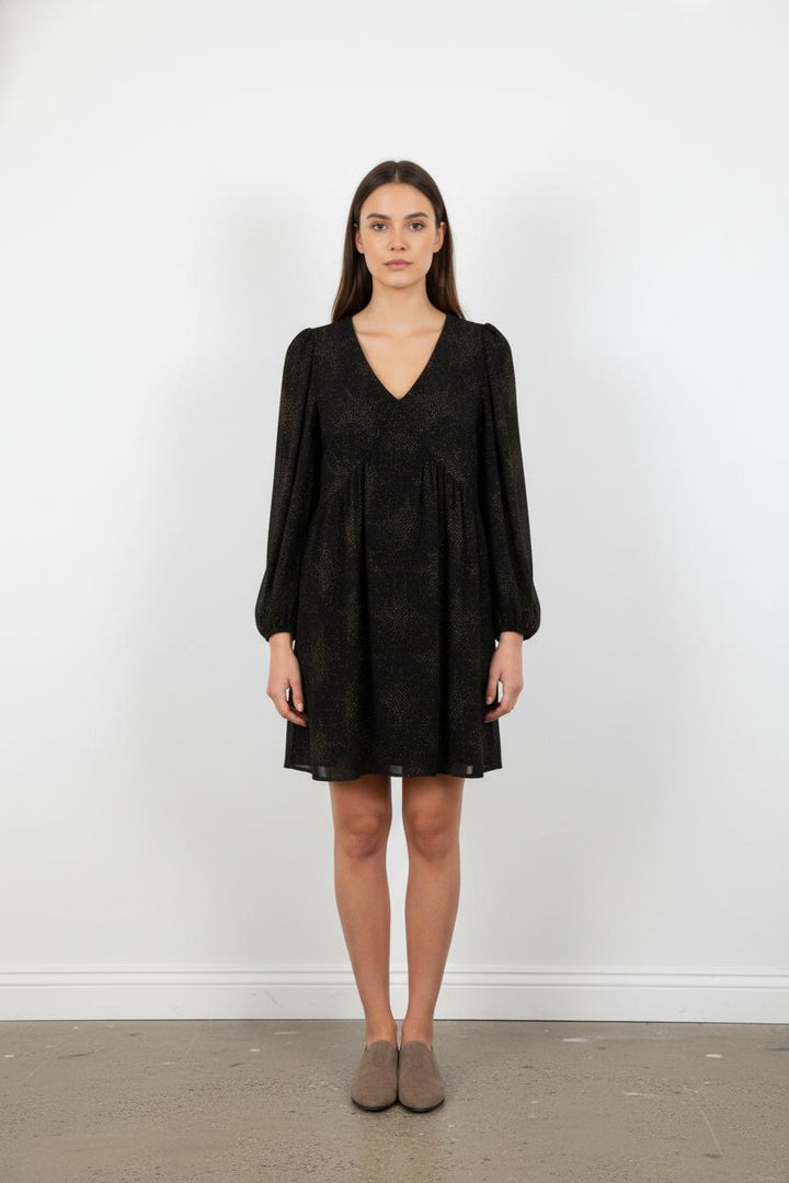 Robe noire à motifs - Taille S/36