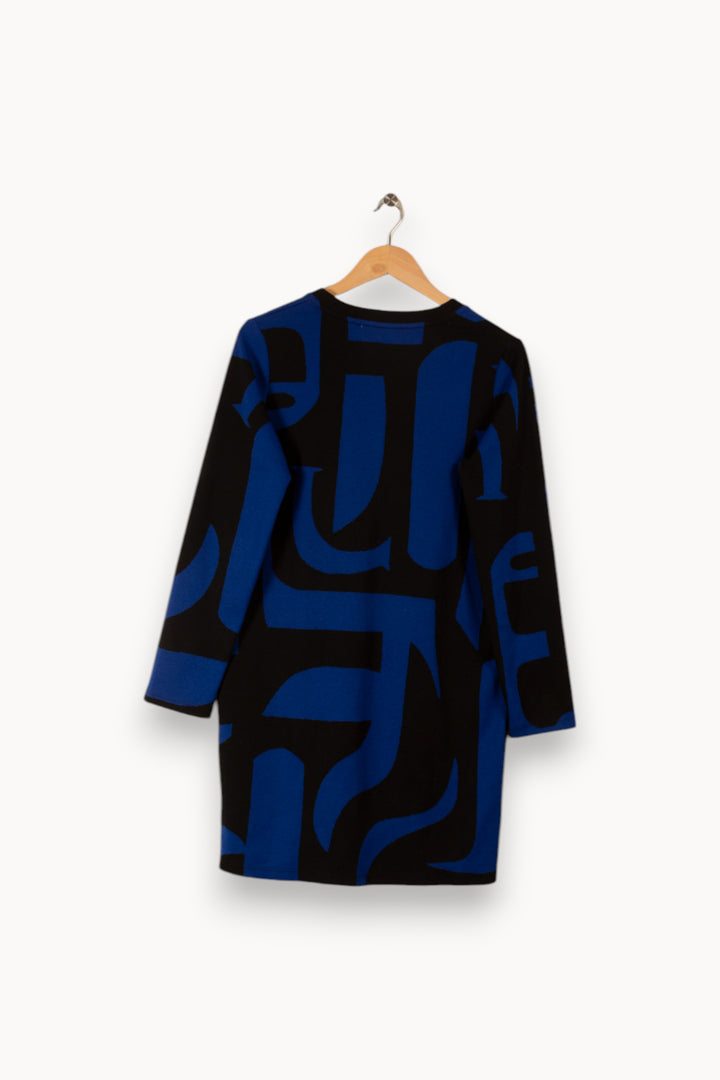 Robe bleue et noire - Taille M/38 de la marque La Fée Maraboutée | PARAD38750 - Vendu par Paradigme - Image 3