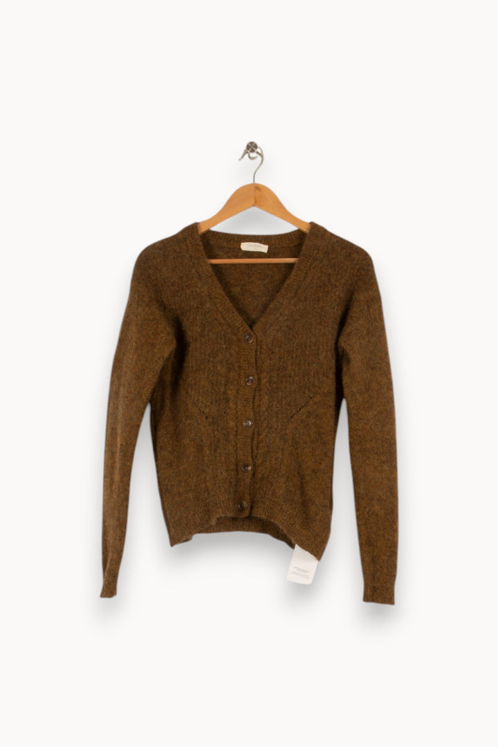 Cardigan marron - Taille S/36 de la marque Louise Misha | PARAD38801 - Vendu par Paradigme - Image 1