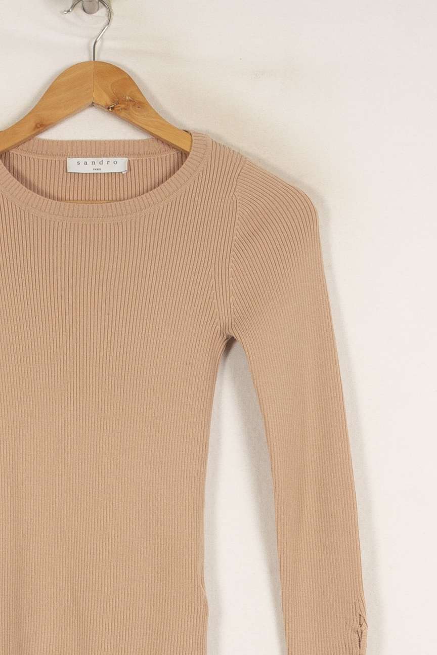 Pull Rose - Taille S/36 de la marque Sandro | PARAD38811 - Vendu par Paradigme - Image 2