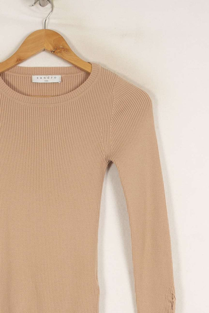 Pull Rose - Taille S/36 de la marque Sandro | PARAD38811 - Vendu par Paradigme - Image 2
