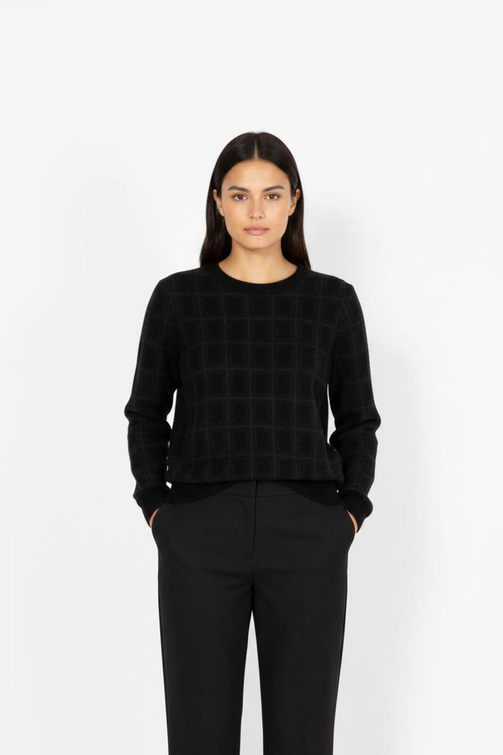 Pull vert et noir - Taille S/36
